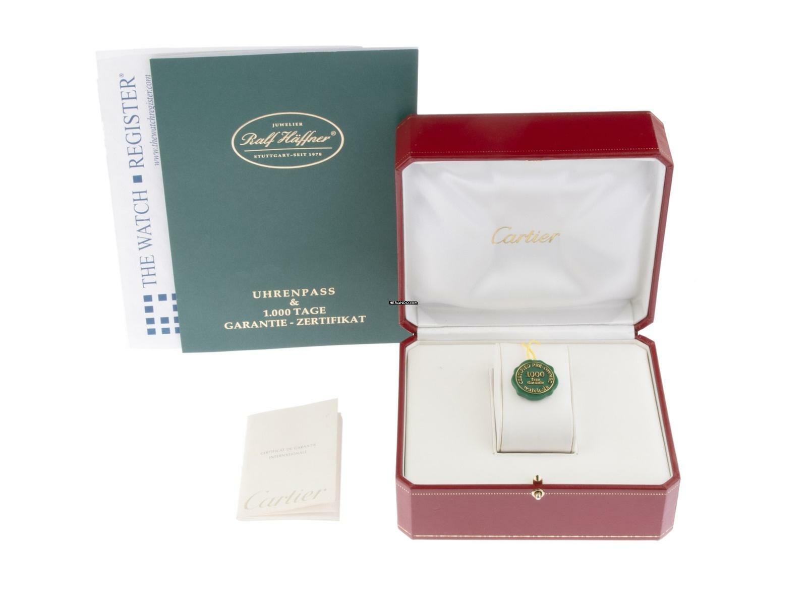 Cartier Tank Française GM Großes Modell Ref.2302 2012 Full Set wie Neu Vintage