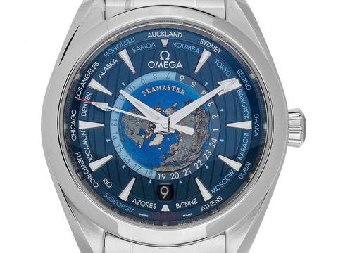 Omega Seamaster Aqua Terra Worldtimer Ref.220.10.43.22.03.001 2025 Full Set Ungetragen 
