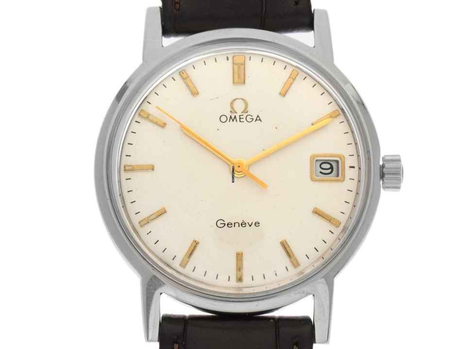  Omega Genevé Ref.136.070 1970 original Box sehr gut Vintage 