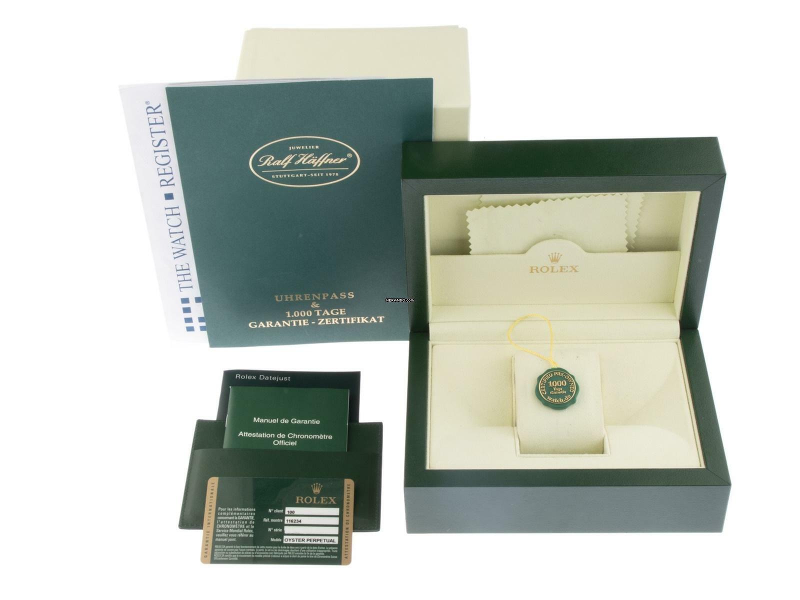 Rolex Datejust 36 Ref.116234 2011 Full Set wie Neu Vintage