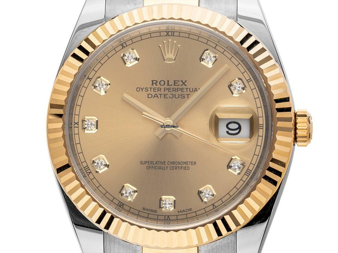  Rolex Datejust 41 Diamanten Ref.126333 2020 Full Set wie Neu 