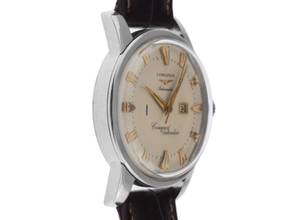 Thumbnail von Longines Conquest Calender Reduced Ref.9004-1 1953 original Box sehr gut Vintage