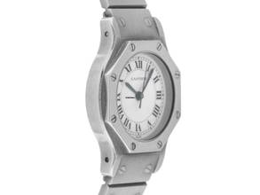 Thumbnail von Cartier Santos Octagon PM Kleines Modell Ref.0906 1979 Full Set sehr gut Vintage