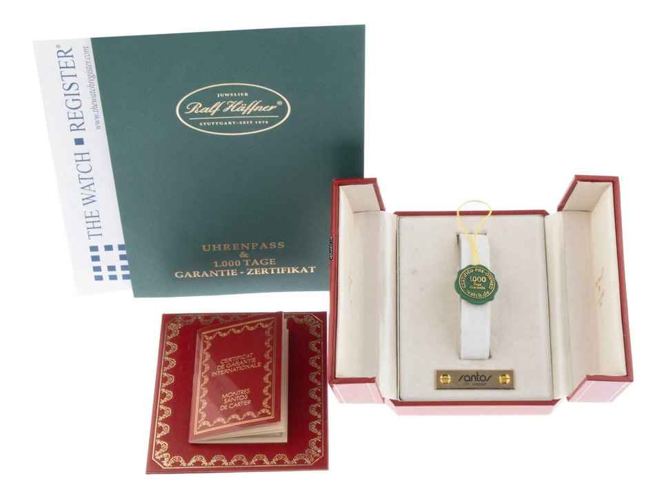  Cartier Santos PM kleines Modell Ref.1170902 1995 Box&Beschreibung sehr gut Vintage 