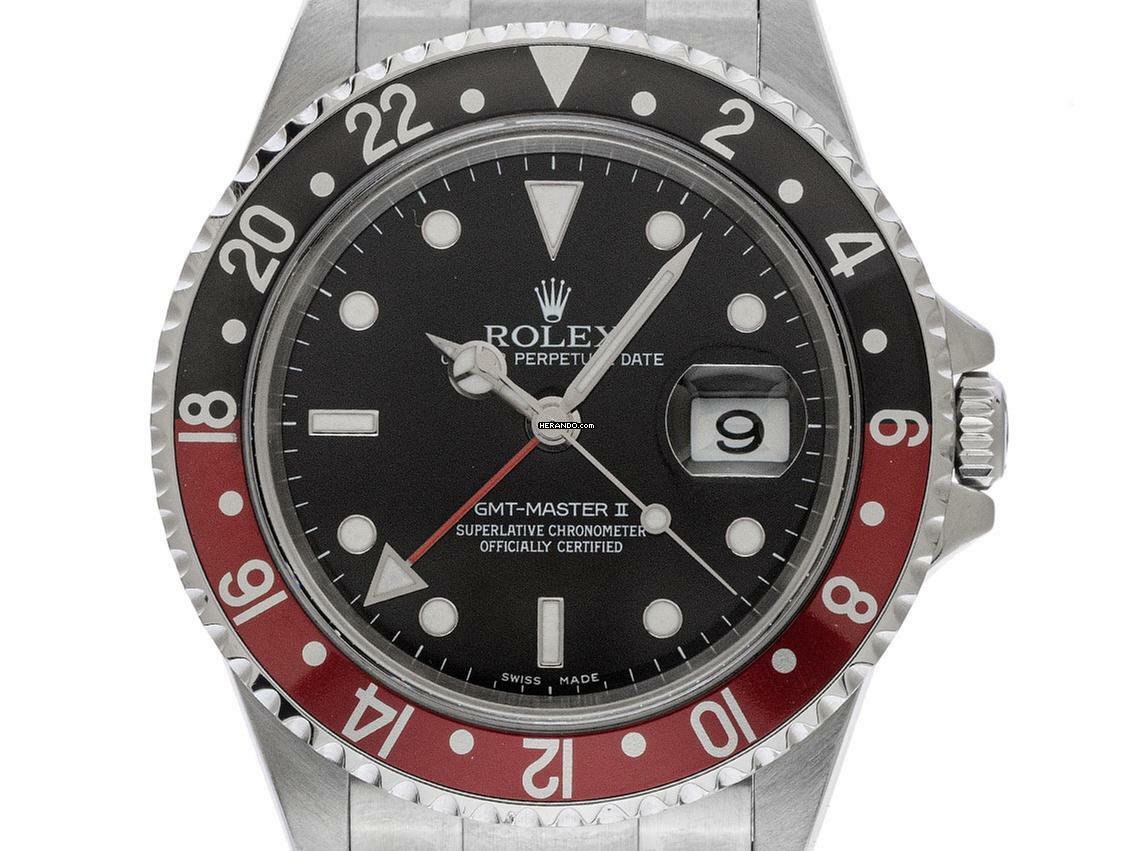  Rolex GMT-Master II Coke Ref.16710T 2005 Box&Beschreibung sehr gut Vintage 
