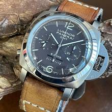Thumbnail von Panerai Luminor 1950 8 Days Chrono Monopulsante GMT Luminor Chrono 8 Days Monopulsante GMT - PAM00311 - FULLSET 2012 - Ref. OP6741