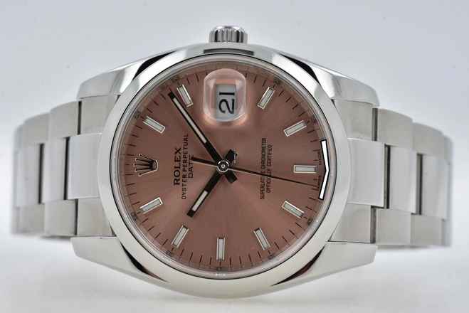  Rolex Oyster Perpetual Lady Date 115200 Salmon Rose Rosa Dial 34mm Lady Date 