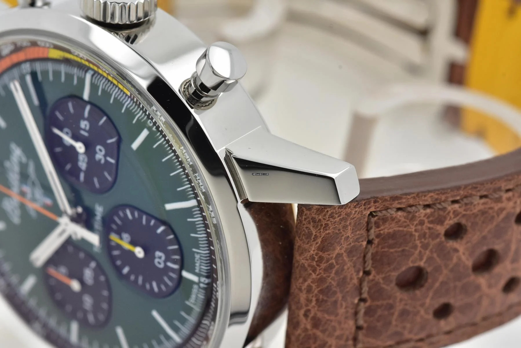  Breitling Top Time Ford Mustang Green Dial Chronograph A253101A1L1X1 