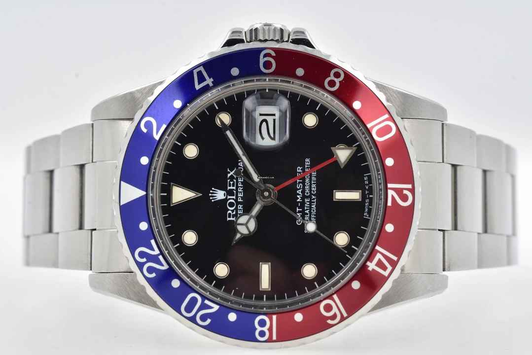  Rolex GMT-Master I Pepsi 16750 8.0Mio Rolex Service 01/2025 Spider Dial 