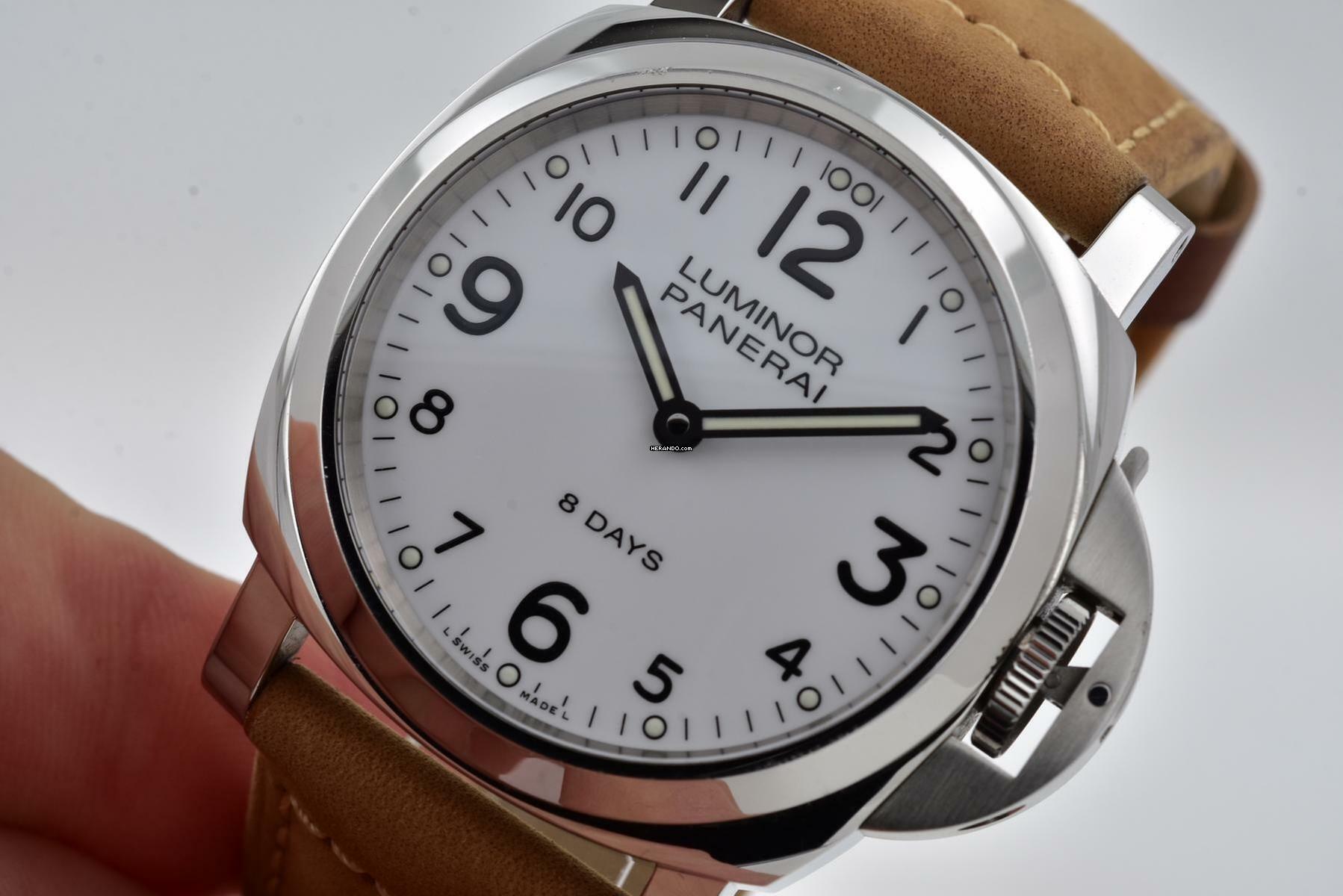 Thumbnail von Panerai Luminor Base 8 Days Marina 8 days PAM00561 PAM 561 White Dial