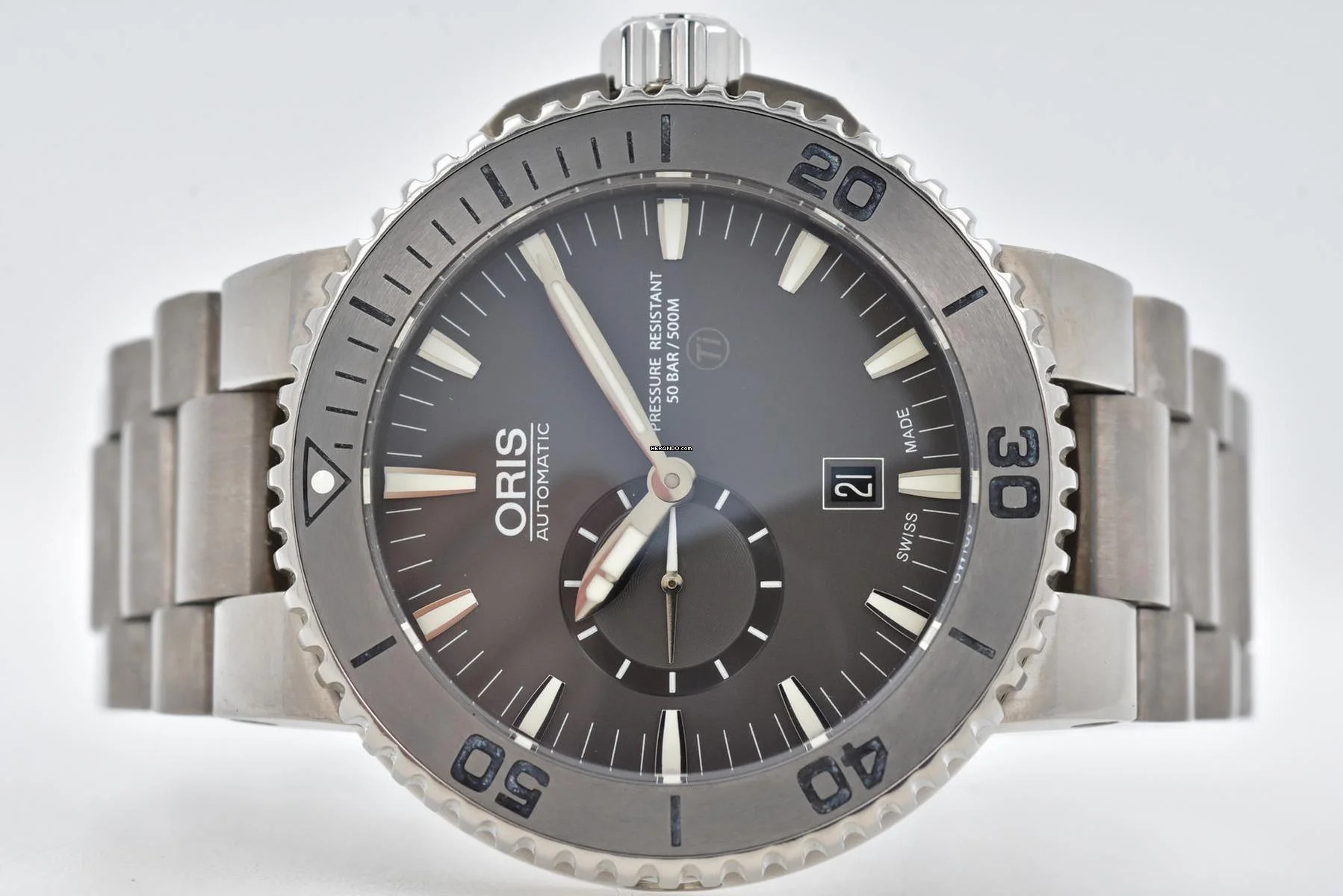  Oris Aquis Titan Small Date Titanium 01 743 7664 7253 
