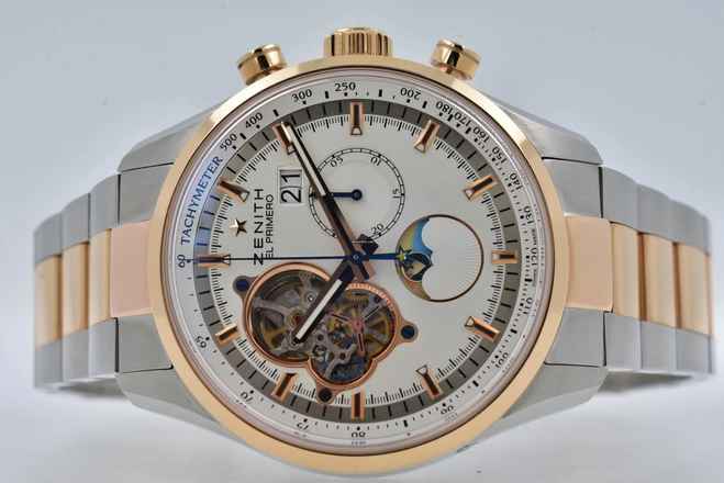  Zenith El Primero Chronomaster Open Grande Date Steel Gold 18k 51.2160.4047/01.M2160 