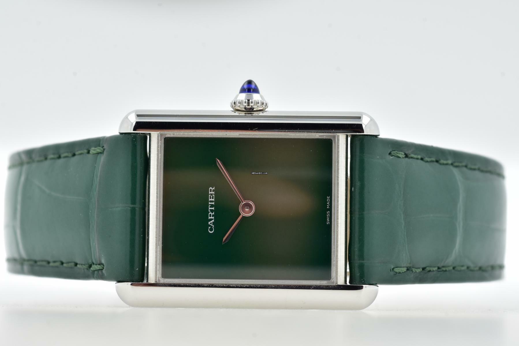  Cartier Tank Must de Cartier WSTA0056 Green Grün 