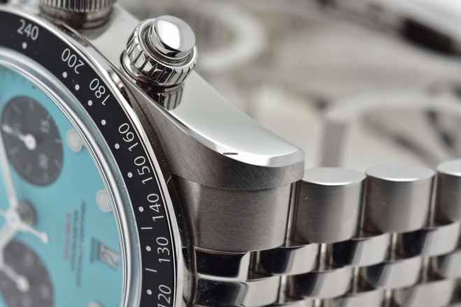  Tudor Heritage Black Bay Chronograph 79360N Tiffany Flamingo Blue Dial 