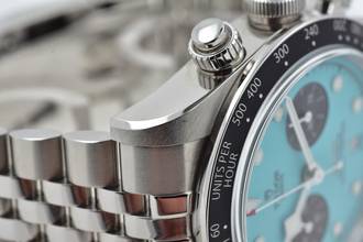 Thumbnail von Tudor Heritage Black Bay Chronograph 79360N Tiffany Flamingo Blue Dial