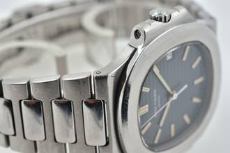 Thumbnail von Patek Philippe Nautilus Blue Dial Stahl Steel 3800 Vintage 1997 Full Set LC100