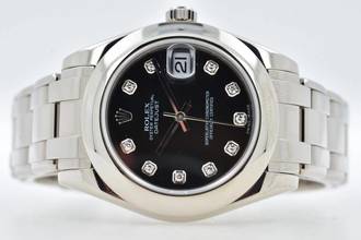 Thumbnail von Rolex Lady-Datejust Pearlmaster Oyster Pearlmaster 18k White Gold Factory Diamond Dial 81209 34mm LC100