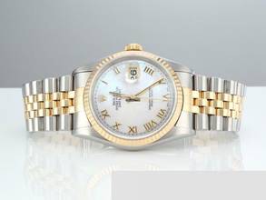 Thumbnail von Rolex Datejust 36 36mm 16233 Stahl Gelbgold 750 Perlmutt Automatik