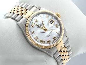Thumbnail von Rolex Datejust 36 36mm 16233 Stahl Gelbgold 750 Perlmutt Automatik