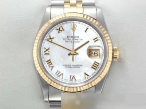 Thumbnail von Rolex Datejust 36 36mm 16233 Stahl Gelbgold 750 Perlmutt Automatik