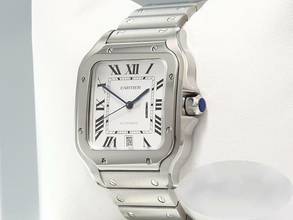 Thumbnail von Cartier Santos Grosses Modell Edelstahl Wssa0018 2020 Automatik Stahl Steel