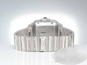 Thumbnail von Cartier Santos Grosses Modell Edelstahl Wssa0018 2020 Automatik Stahl Steel