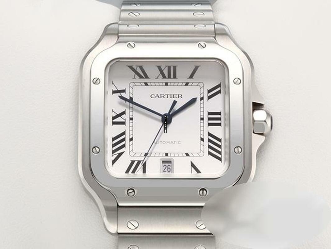  Cartier Santos Grosses Modell Edelstahl Wssa0018 2020 Automatik Stahl Steel 