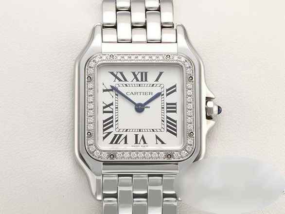  Cartier Panthère Mittleres Modell 2019 Edelstahl Diamanten W4pn0008 Damen 