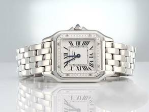 Thumbnail von Cartier Panthère Mittleres Modell 2019 Edelstahl Diamanten W4pn0008 Damen