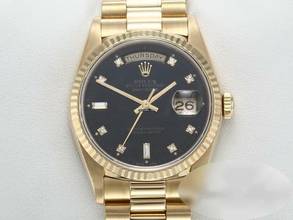 Thumbnail von Rolex Day-Date 36 36mm 18238 1996 Lc100 Diamanten Gelbgold 750 Automatik 18kt Yellow Gold President-band Chronometer Oyster