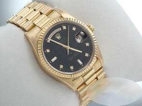 Thumbnail von Rolex Day-Date 36 36mm 18238 1996 Lc100 Diamanten Gelbgold 750 Automatik 18kt Yellow Gold President-band Chronometer Oyster
