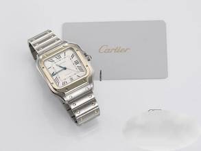 Thumbnail von Cartier Santos Großes Modell W2sa0006 2018 Edelstahl Gelbgold 750 Automatik