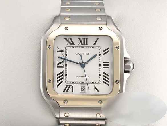 Cartier Santos Großes Modell W2sa0006 2018 Edelstahl Gelbgold 750 Automatik 