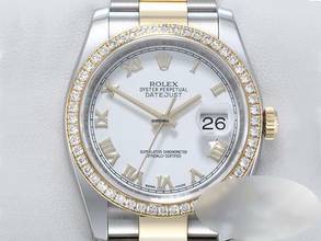 Thumbnail von Rolex Datejust 36 36mm 116243 2016 Lc100 Stahl Gelbgold 750 Diamanten Automatik Stainless Steel 18kt Yellow Gold Oyster-band Chronometer White Dial