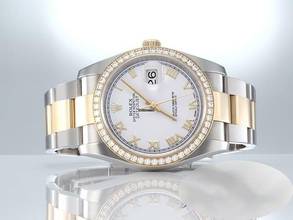 Thumbnail von Rolex Datejust 36 36mm 116243 2016 Lc100 Stahl Gelbgold 750 Diamanten Automatik Stainless Steel 18kt Yellow Gold Oyster-band Chronometer White Dial