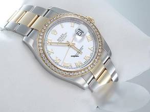 Thumbnail von Rolex Datejust 36 36mm 116243 2016 Lc100 Stahl Gelbgold 750 Diamanten Automatik Stainless Steel 18kt Yellow Gold Oyster-band Chronometer White Dial
