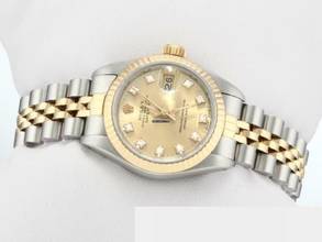 Thumbnail von Rolex Lady-Datejust Edelstahl Gelbgold 750 Diamanten Automatik Gold Stahl Stainless Steel 18kt Yellow Gold Jubilé-band Chronometer Oyster