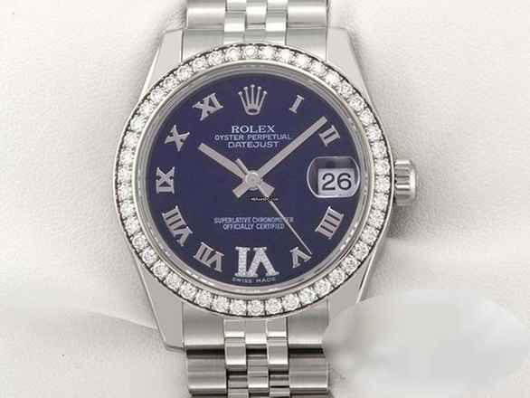  Rolex Datejust 31 31mm 178384 2017 Stahl Weissgold 750 Diamanten Automatik 