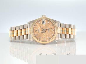 Thumbnail von Rolex Datejust 31 Weissgold Rosegold Gelbgold 750 Diamanten Automatik 18kt Gold President-band Chronometer Oyster