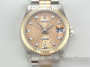 Thumbnail von Rolex Datejust 31 Weissgold Rosegold Gelbgold 750 Diamanten Automatik 18kt Gold President-band Chronometer Oyster