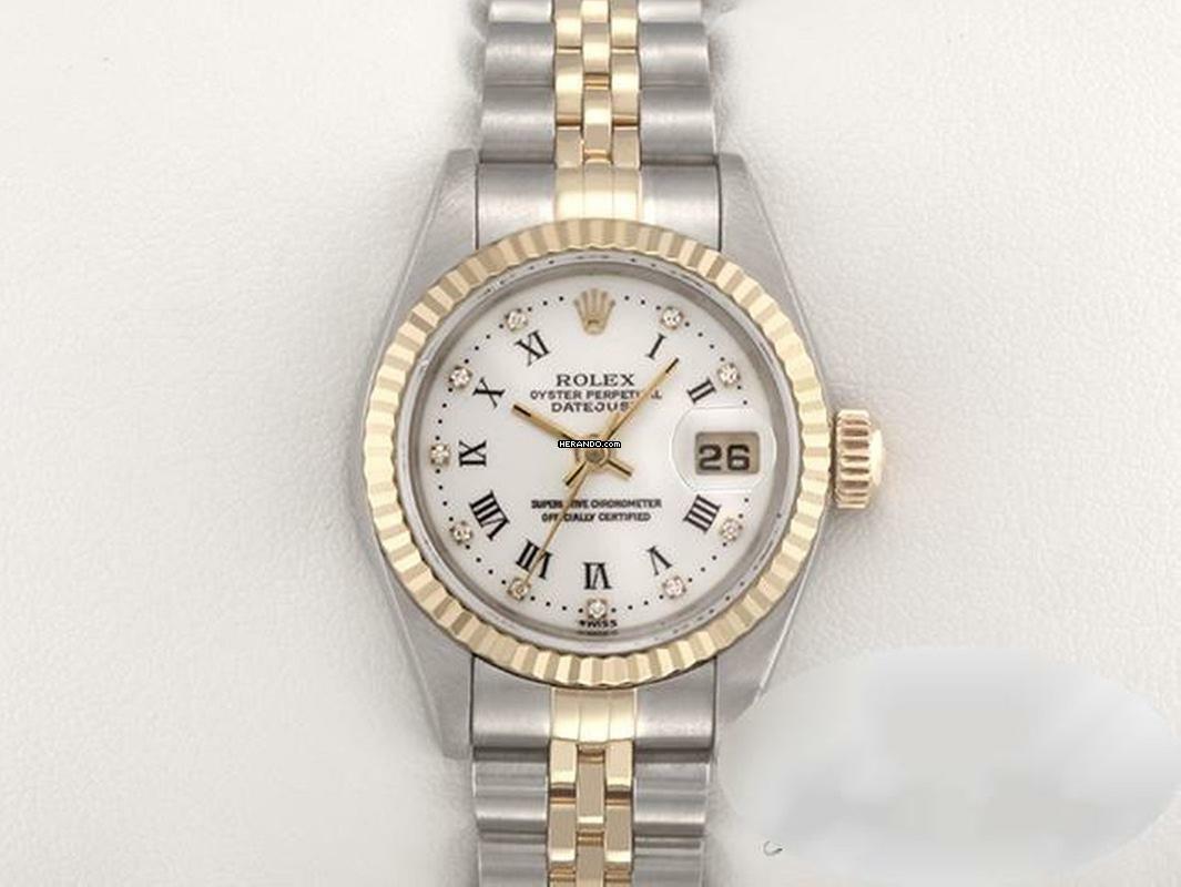 Rolex Lady-Datejust Edelstahl Gelbgold 750 Diamanten Automatik Gold Stahl