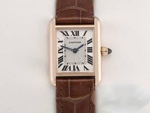 Thumbnail von Cartier Tank Louis Cartier Kleines Modell Rosegold 750 Wgta0010 2022 Handaugzug Gold