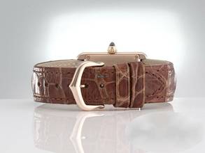 Thumbnail von Cartier Tank Louis Cartier Kleines Modell Rosegold 750 Wgta0010 2022 Handaugzug Gold