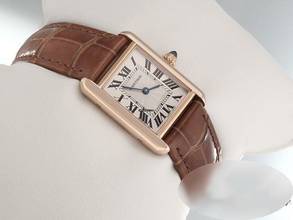 Thumbnail von Cartier Tank Louis Cartier Kleines Modell Rosegold 750 Wgta0010 2022 Handaugzug Gold