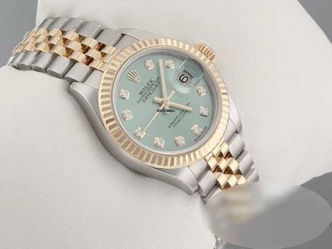  Rolex Lady-Datejust 28mm 279173 Edelstahl Gelbgold 750 Diamanten Automatik Gold 