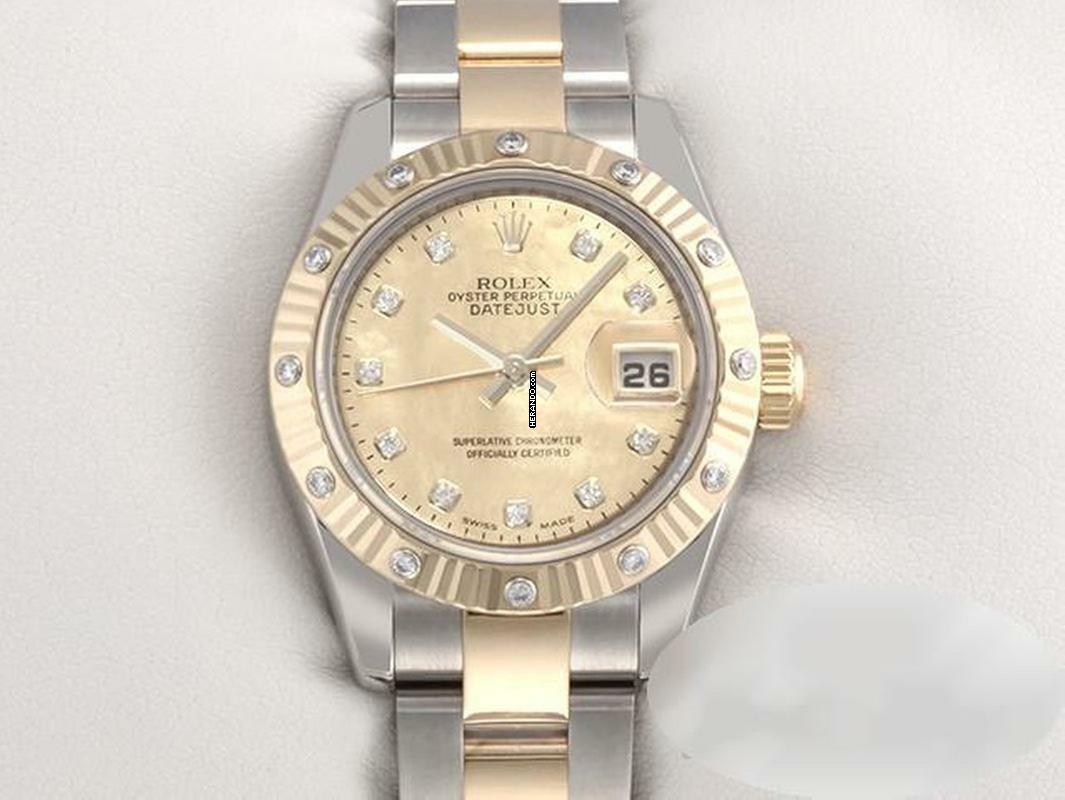  Rolex Lady-Datejust 179313 Stahl Gelbgold 750 Goldust Diamanten Automatik Gold 