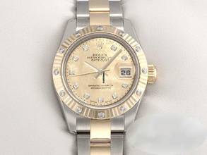Thumbnail von Rolex Lady-Datejust 179313 Stahl Gelbgold 750 Goldust Diamanten Automatik Gold