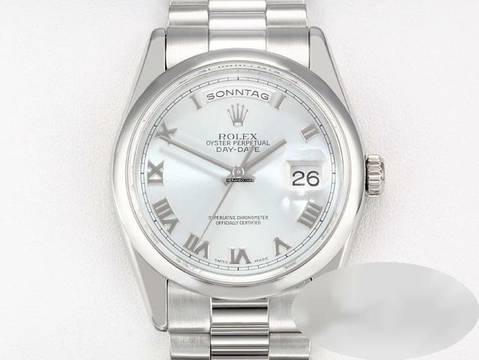  Rolex Day-Date 36 36mm 118206 Platin 950 2006 Automatik Platinum Herren Damen President-band Chronometer Oyster 