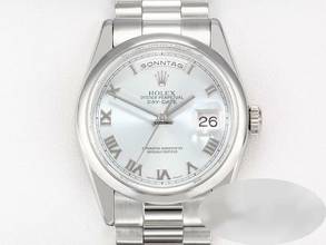 Thumbnail von Rolex Day-Date 36 36mm 118206 Platin 950 2006 Automatik Platinum Herren Damen President-band Chronometer Oyster