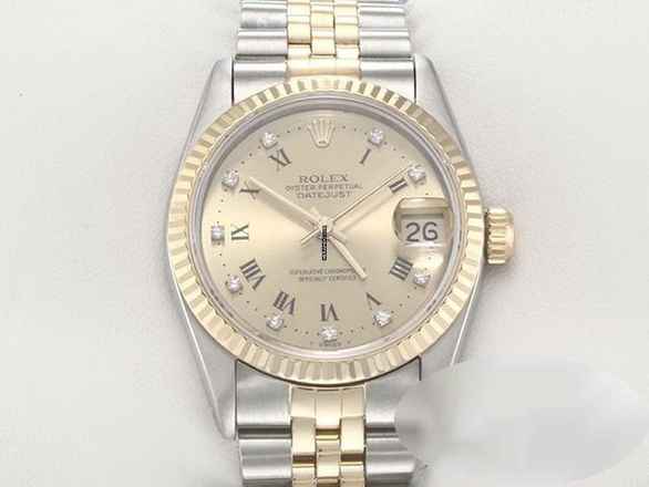  Rolex Datejust 31 Medium Stahl Gelbgold 750 Diamanten Automatik Gold Stahl Stainless Steel 18kt Yellow Gold Jubilé-band Chronometer Oyster 